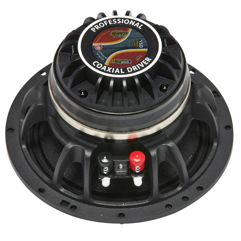 MR6N - top and profile of 6.5" 400 watt neo marine pro driver coaxial speaker 