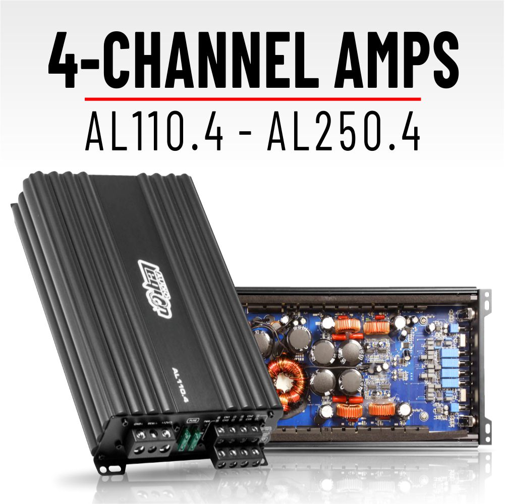 4-Channel Amplifiers