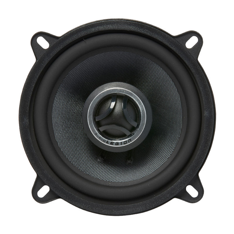 CMG525 - double shot of top and profile of 160 watt max coaxial speakers 