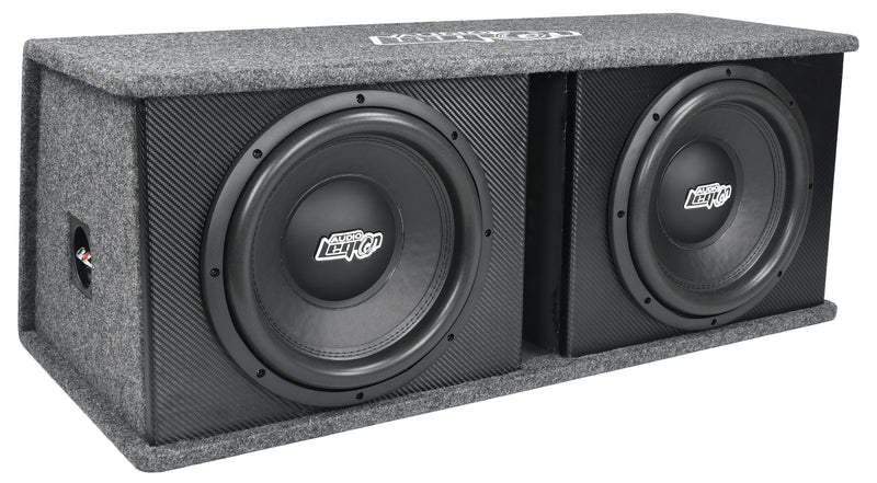Javelin Series Dual 12" 1,200 Watt Loaded Car Subwoofer Enclosure - Ported
