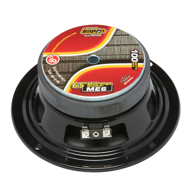 ME6 - top and profile of 6.5" 200 watt midrange speaker 